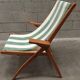 Scandinavian folding garden chair 1960s