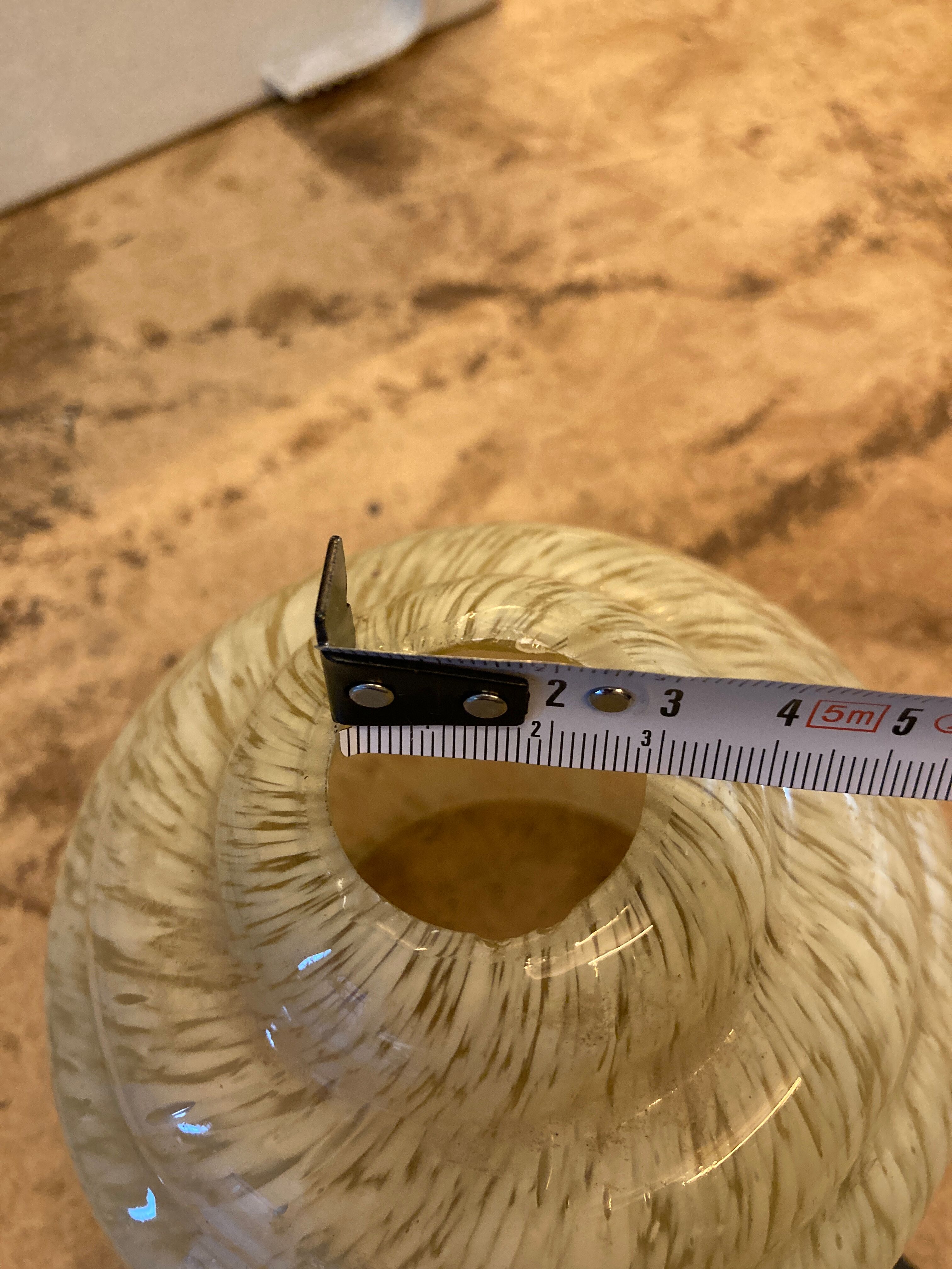 Yellow Clichy glass globe