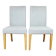 Oak chairs Ikea after renovation vintage blue-celadon-grey - 2 pieces - set