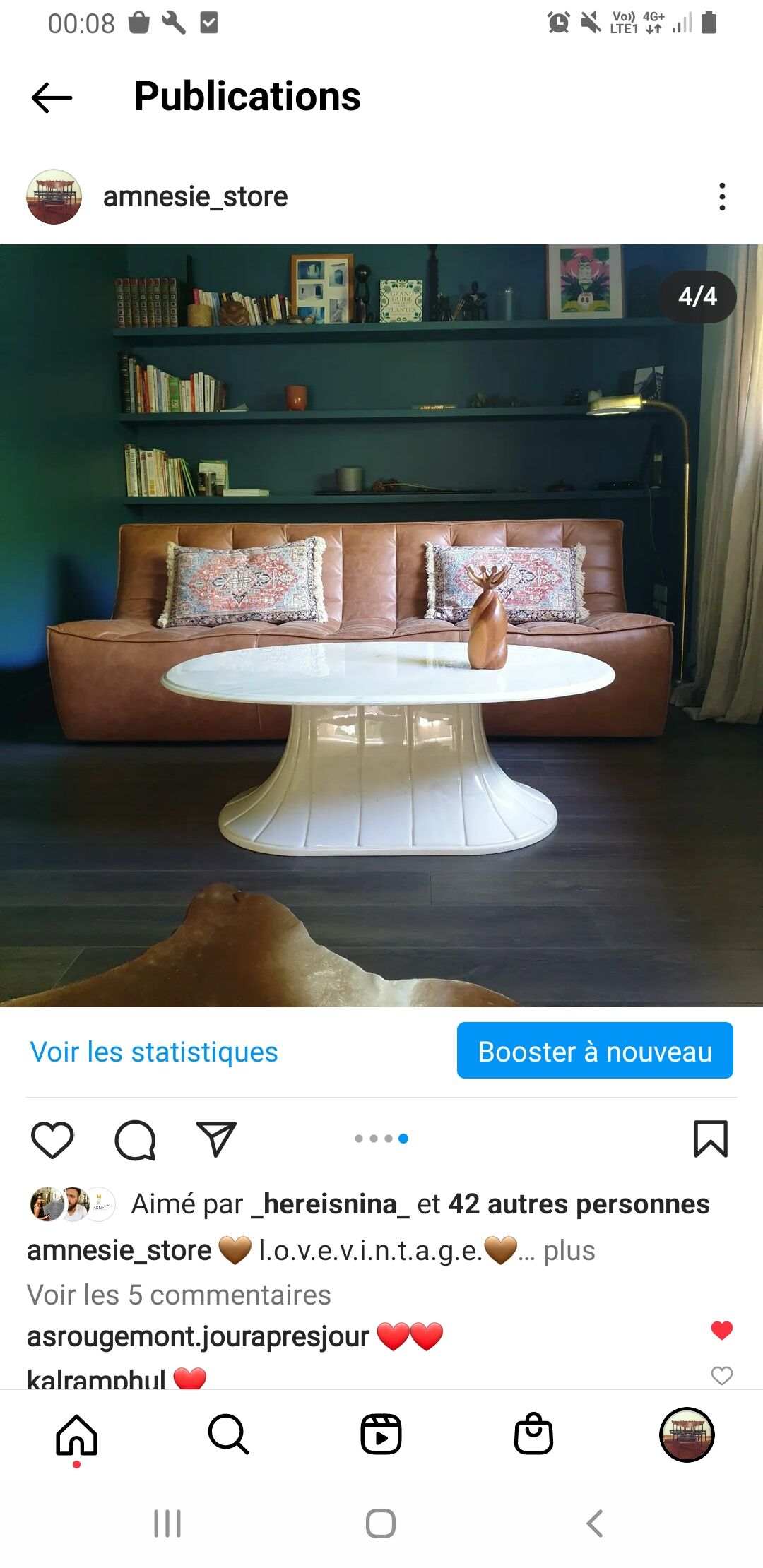 Vintage coffee table 80s