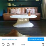 Table basse vintage années 80