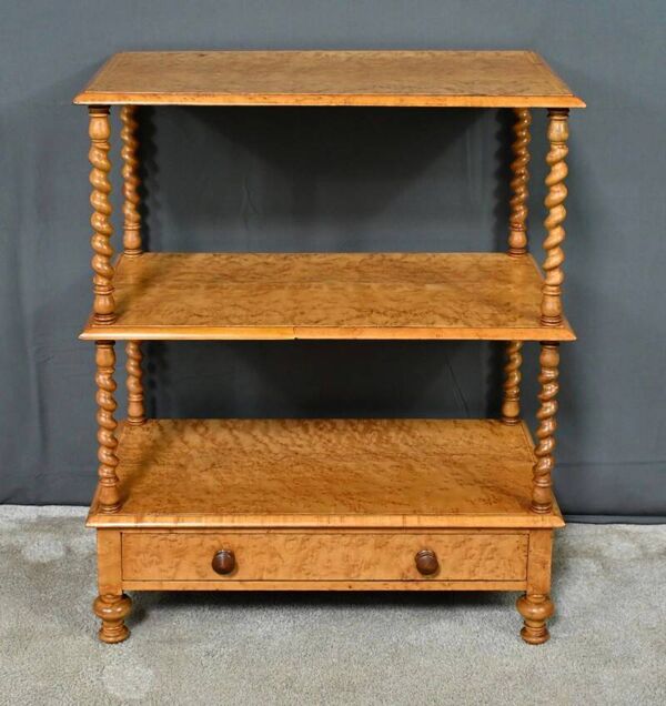 Desserte en loupe d’Érable moucheté – Fin XIXe