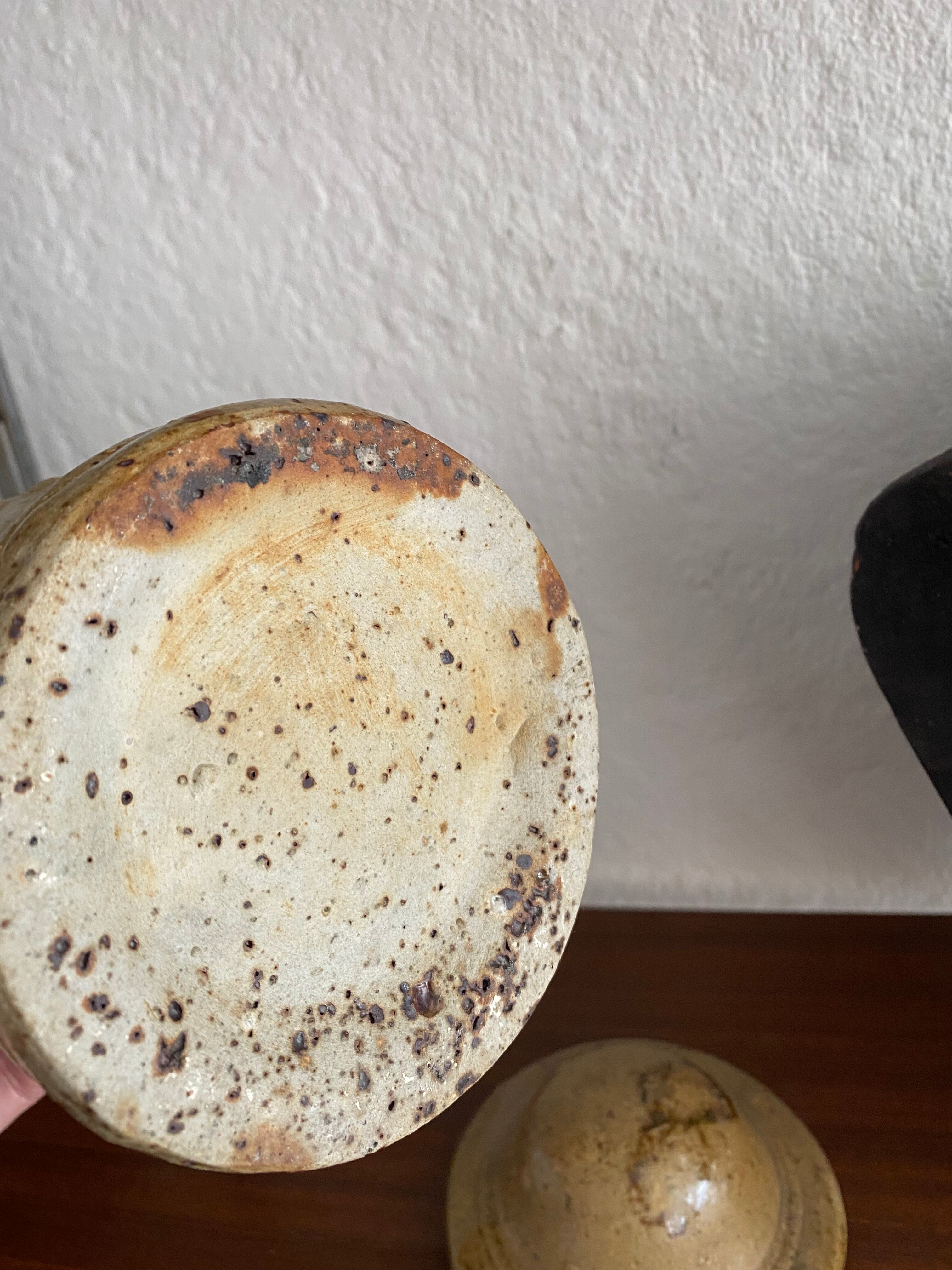 Vintage pyrity stoneware box