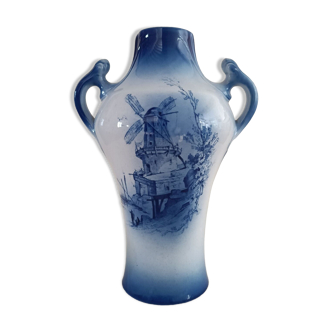 Vase with two handles Sarreguemines