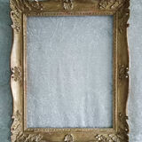 Carved and gilded wooden frame