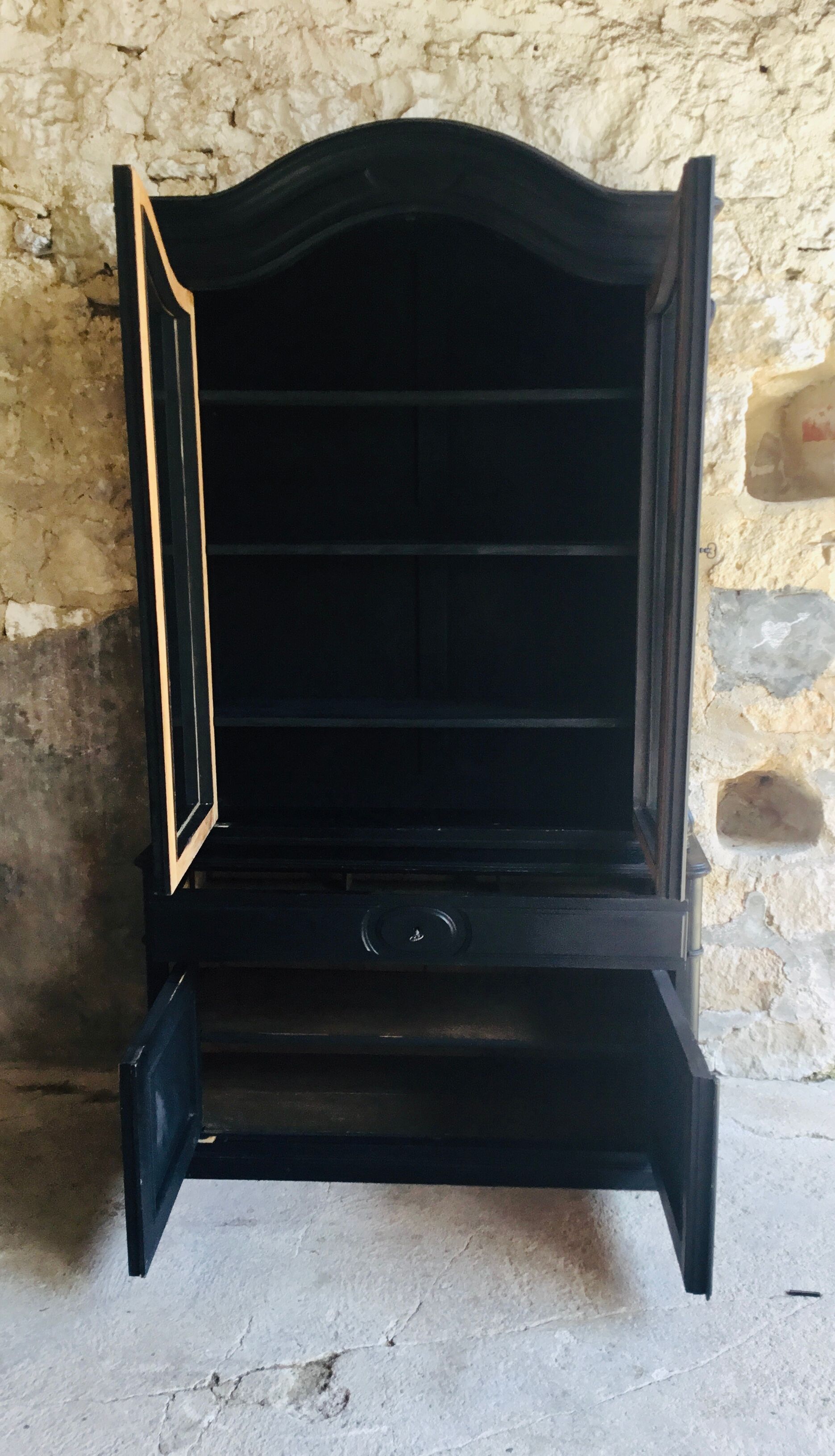 Black glazed sideboard Napoleon III era