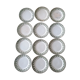 Set of 12 plates clover Badonviller ft