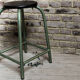 Tabouret de laboratoire en bois et métal