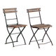 Anciennes chaises de terrasse pliantes (c.1920). Ensemble de 2 pièces #32