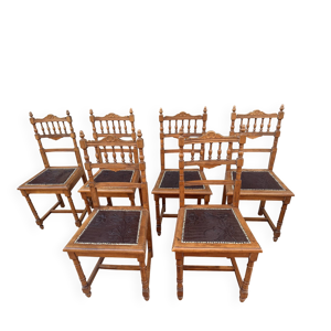 suite de 6 chaises anciennes