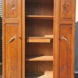 Art deco cabinet bookcase dark oak l135