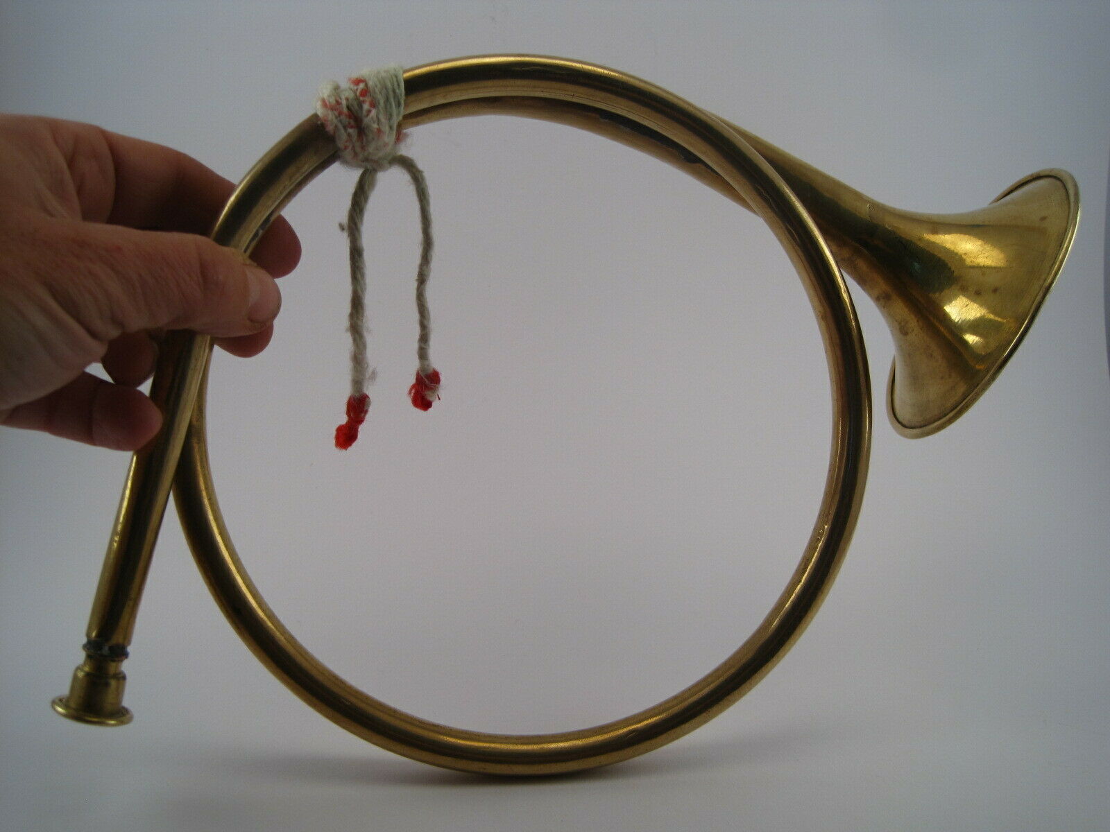 Copper hunting horn for children 2 windings