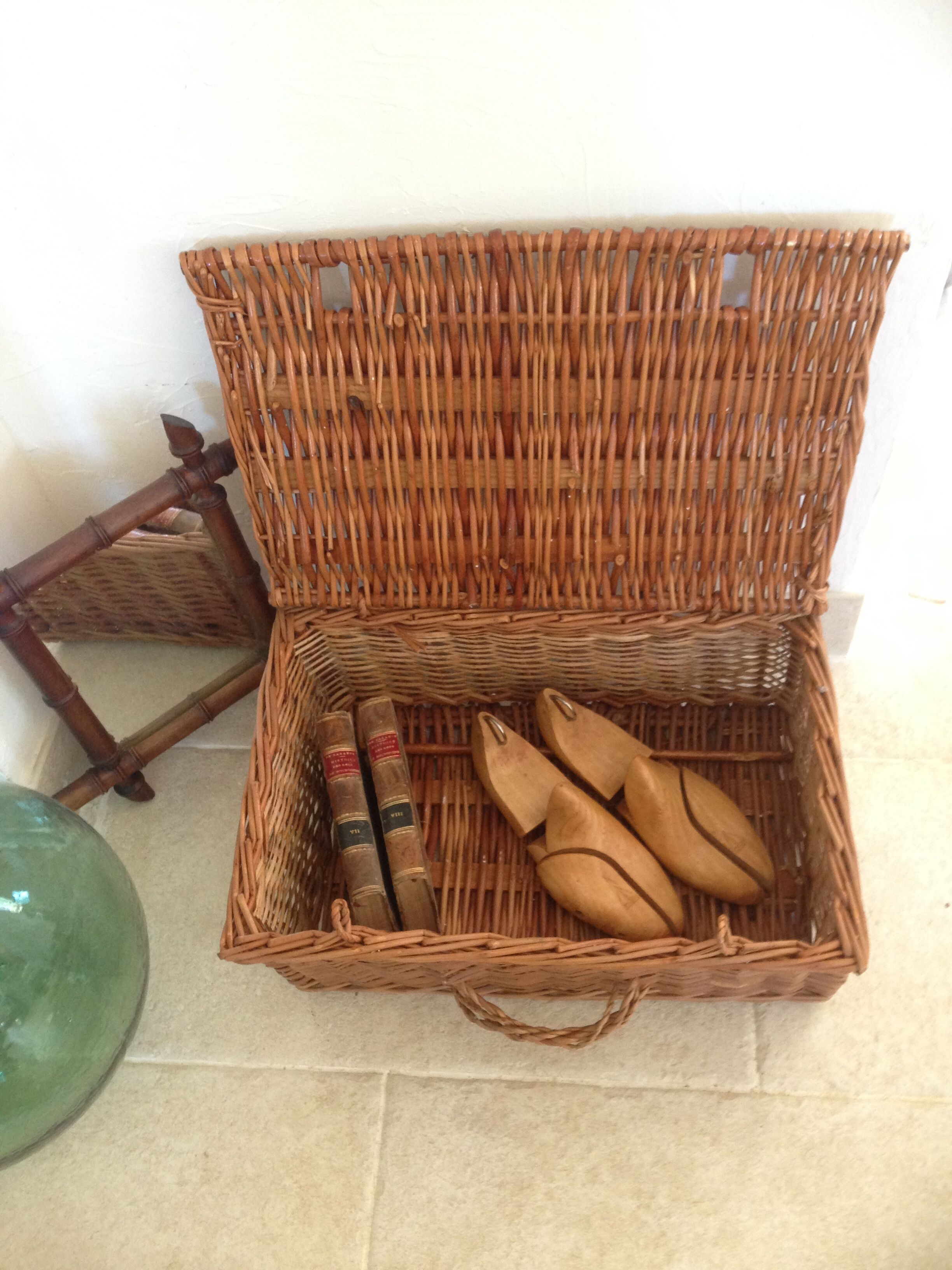 Vintage Wicker trunk