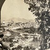 Old photography stereo, stereograph, luxury albumine 1903 Granada, Spain