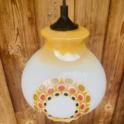 Suspension opaline vintage 70