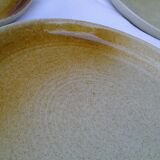 6 honey sandstone plates speckled