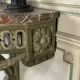Carved Wood Wall Console, Green Shades of Patina, 18th Century