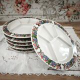 Set of 6 Villeroy & Boch Acapulco style fondue plates