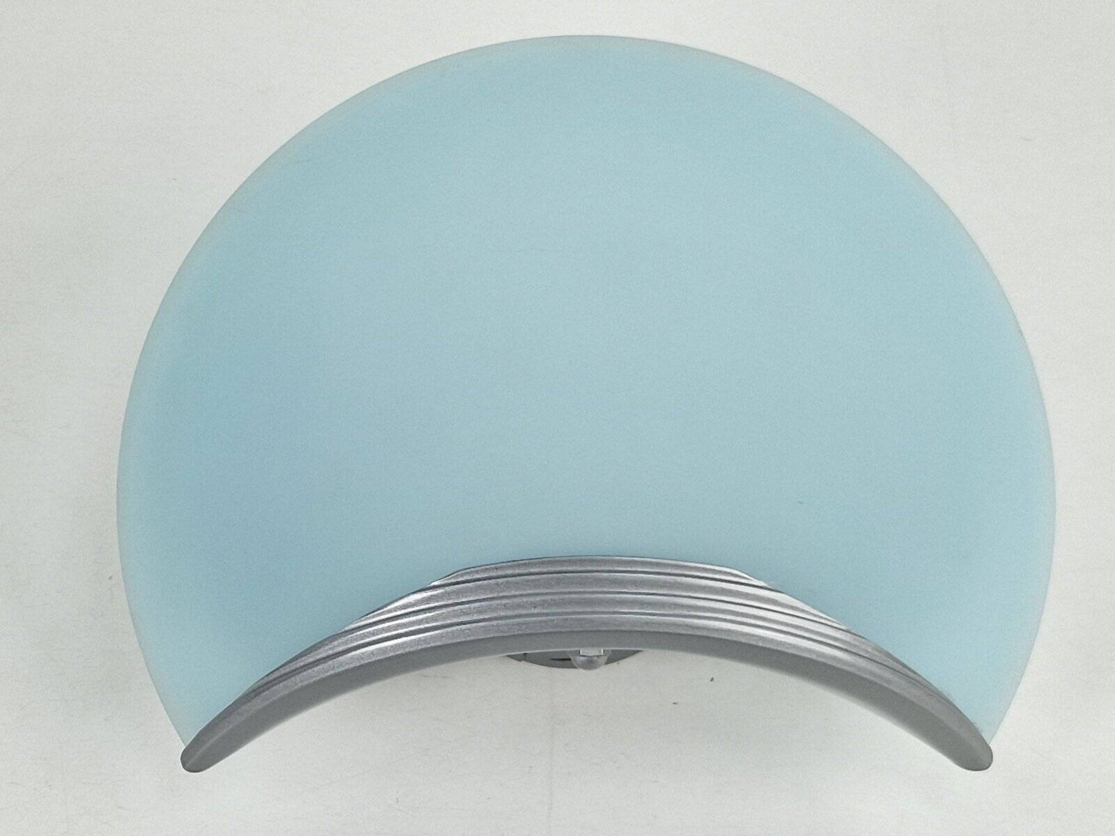 Shell Glass & Metal Wall Lamp by Alvaline Bologna, Italy, 1980s