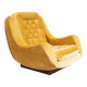 Space Age, lounge chair, 1970s, golden yellow.