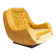Space Age, lounge chair, 1970s, golden yellow.