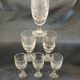 6 antique absinthe glasses