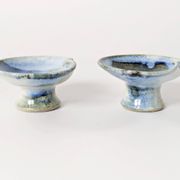 Pair of ceramic candle holders, West German, Till Sudeck, 1960s.
