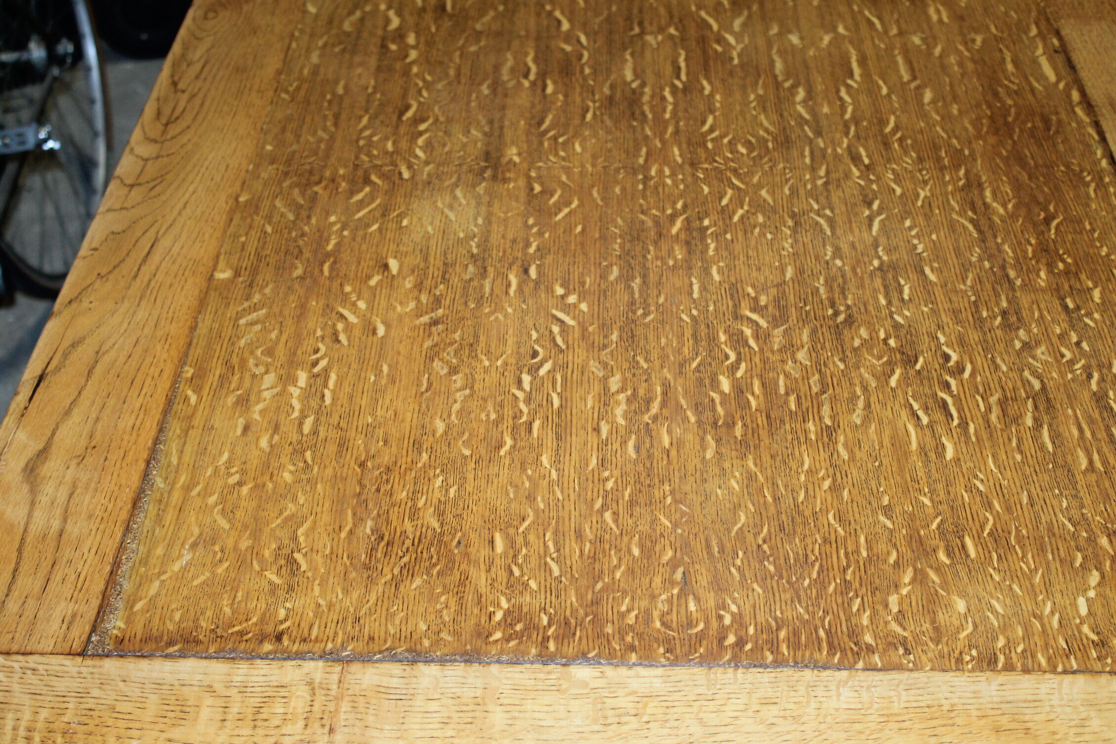 Solid oak farm table