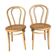Pair of wooden chairs sews blonde