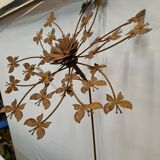 flower with butterflies , iron windmill