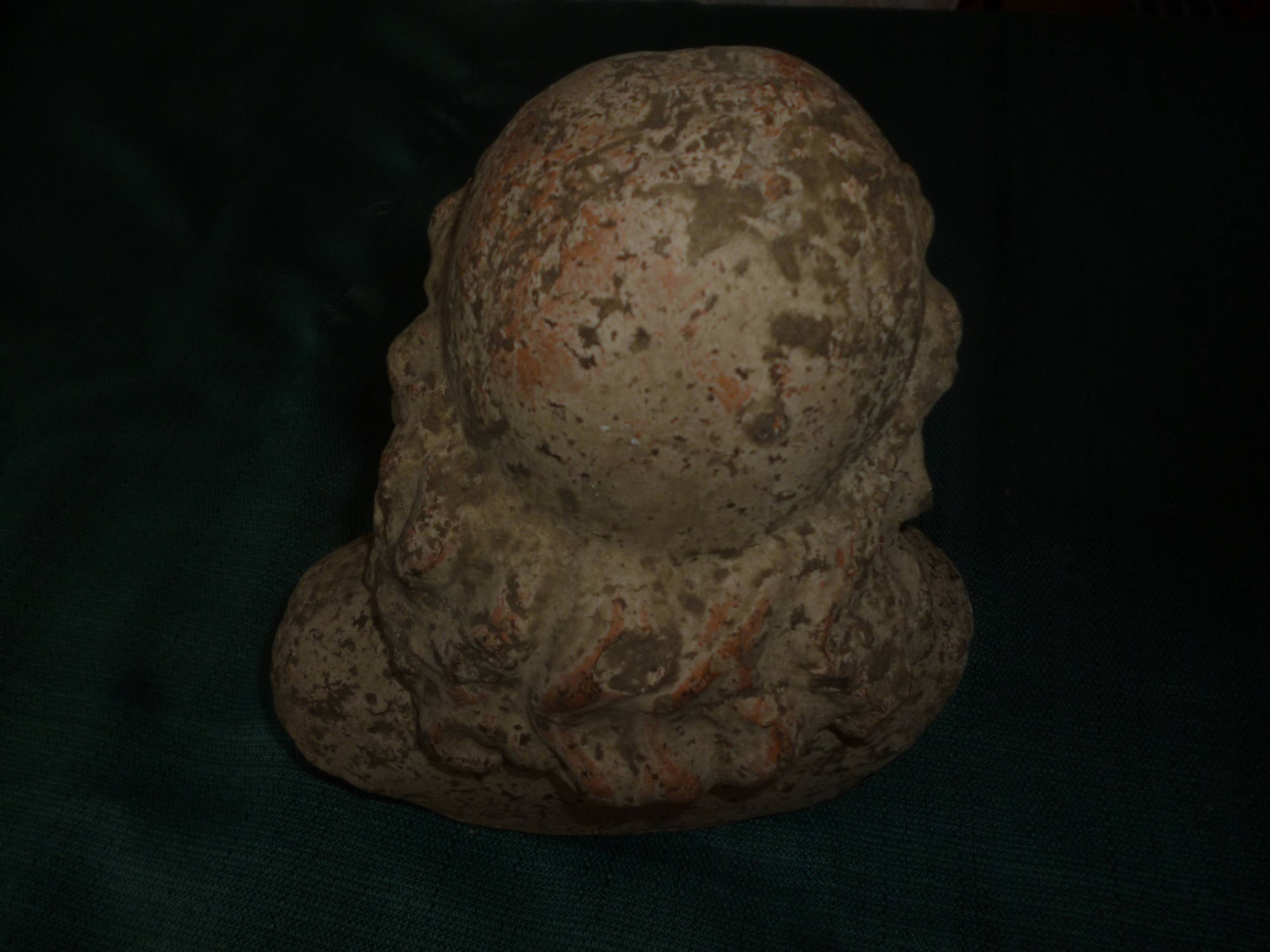 Antique terracotta bust