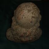 Antique terracotta bust