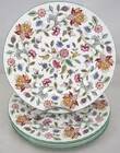 Minton, 6 assiettes plates modèle Haddon Hall, 27 cm, parfait état.