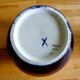 Vase bleu cobalt et or