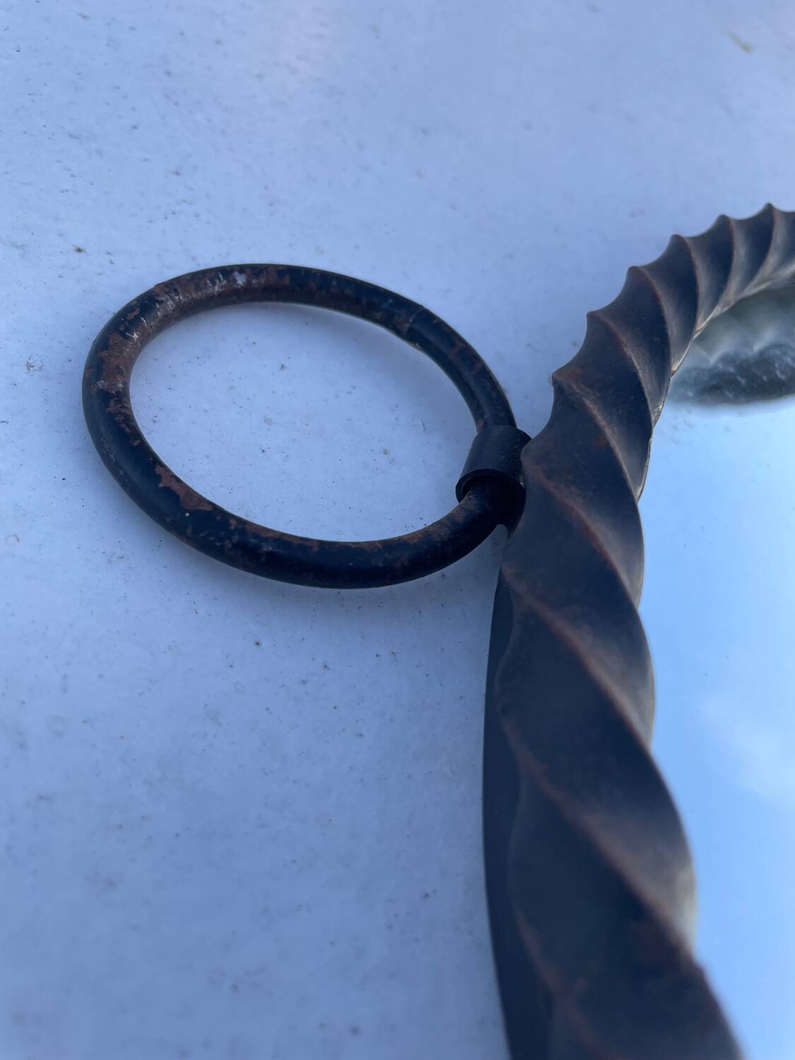 Vintage round mirror 1960 Chaty Vallauris