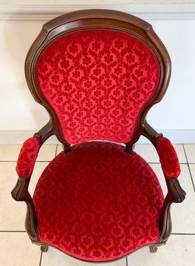 Louis XV Style Cabriolet armchair, circa 1850