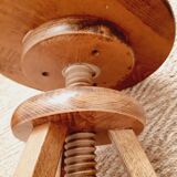 Solid wood screw stool