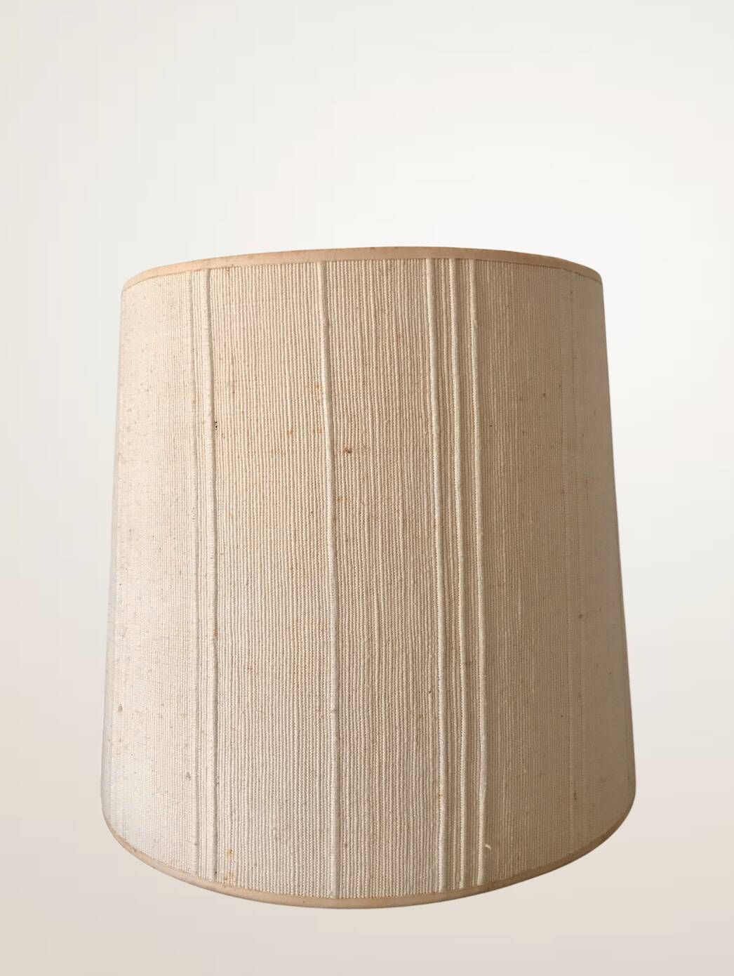 Lampe XL en bois avec abat-jour en lin