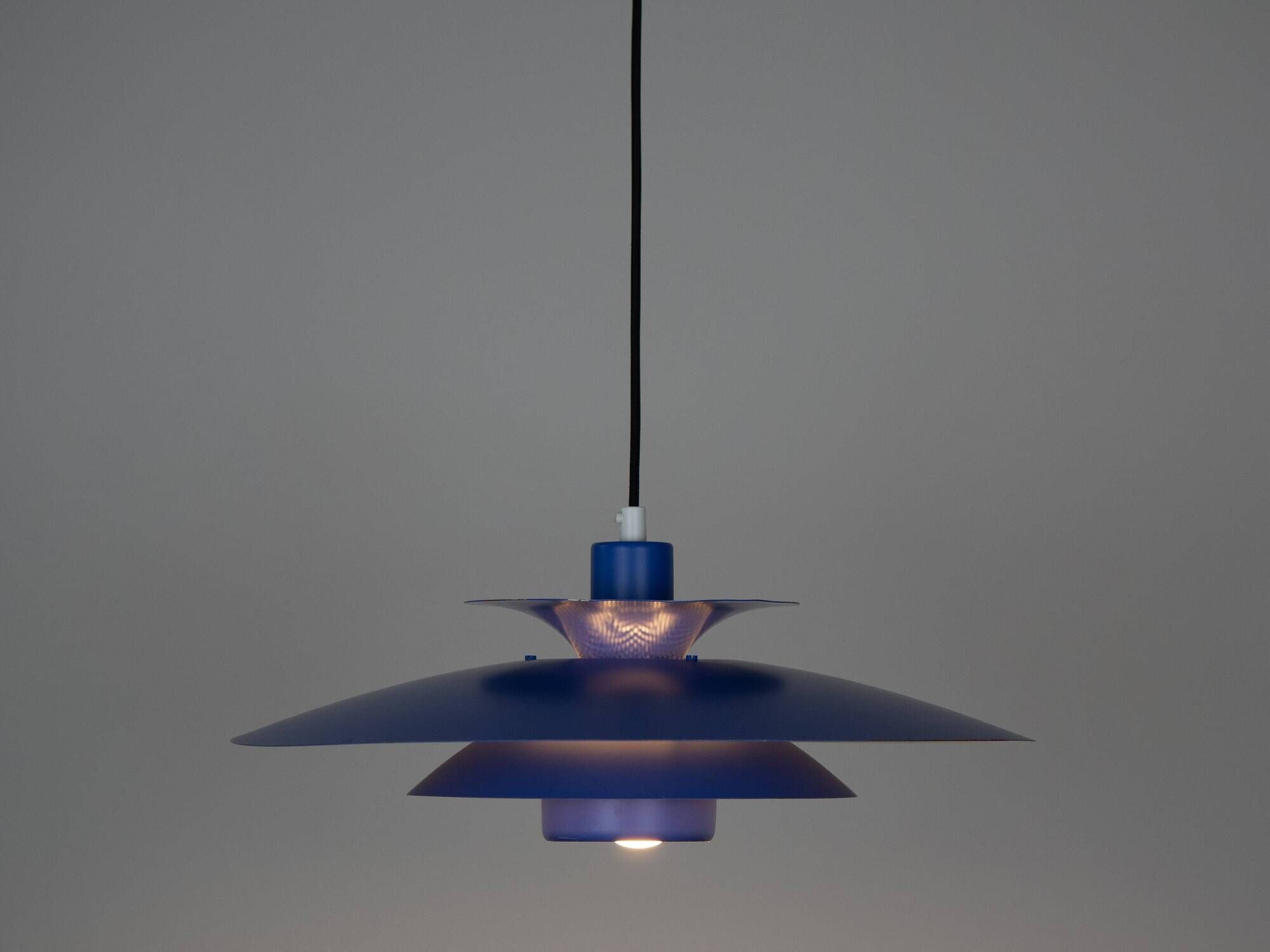 Danish vintage pendant lamp Donau by Kurt Wiborg, Jeka, 1980s