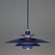 Danish vintage pendant lamp Donau by Kurt Wiborg, Jeka, 1980s