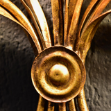 1960s hydrangea Palladio wall Sculpture Lamp Made in Italy