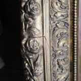 2 antique paintings from the 1700s in golden frame painter De'loste