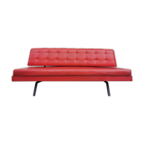 Red leatherette sofa, 1970s