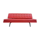 Red leatherette sofa, 1970s