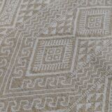 Hand-woven margoum rug in natural wool