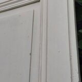 Porte de communication h221xl90cm ancienne panneautée, moulurée, intérieure