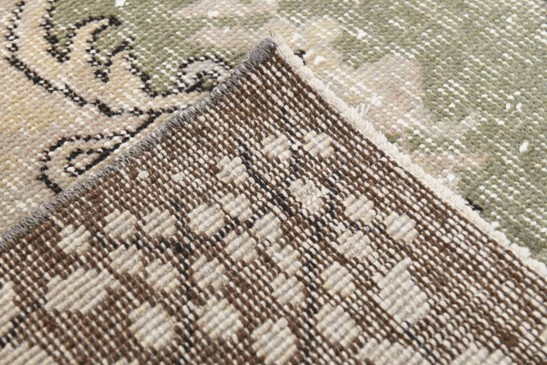 6x10 Rug For Bedroom Brown Beige Oriental Vintage Area Rug, 180x297Cm SK 1708