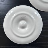 Paire d’assiettes à huîtres St Amand