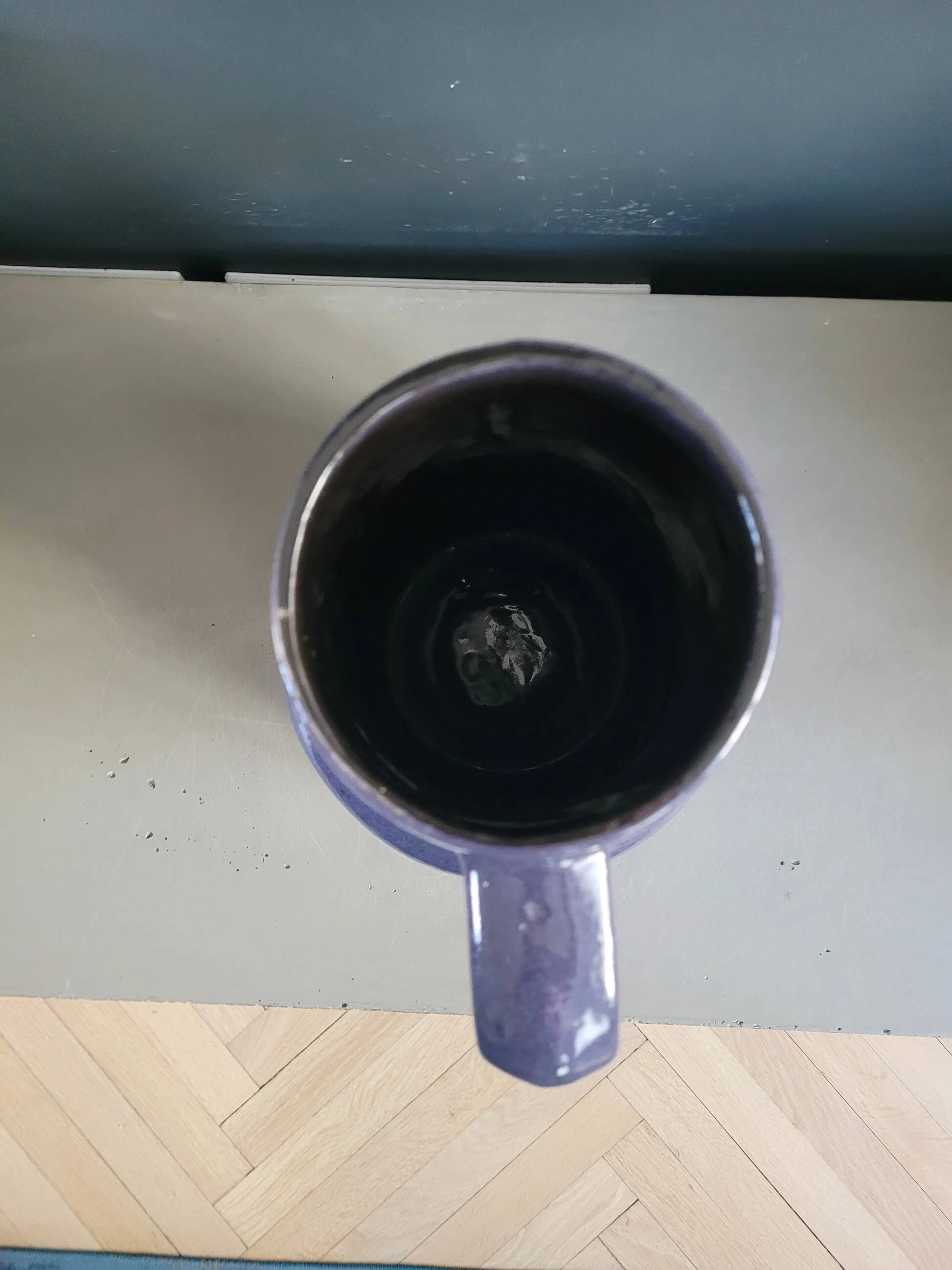 Mauve vase from West Germany.