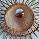 Suspension vintage rotin
